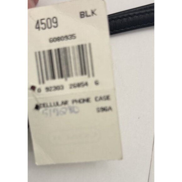 Coach Vintage Leather Cell Phone Case Wristlet Or Belt Bag Pouch 7x3x1" NWT - Picture 3 of 5